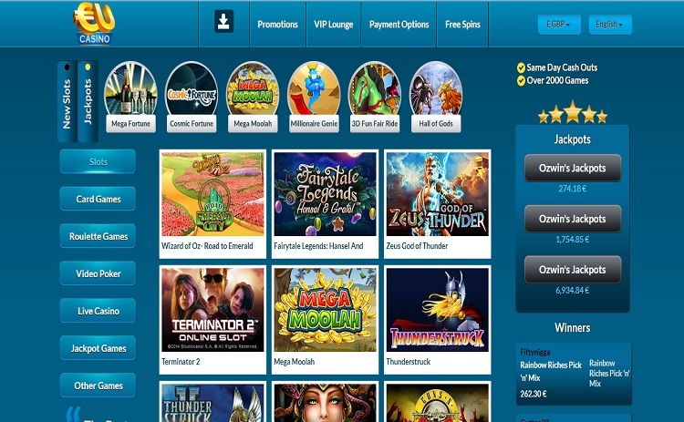 EU casino games