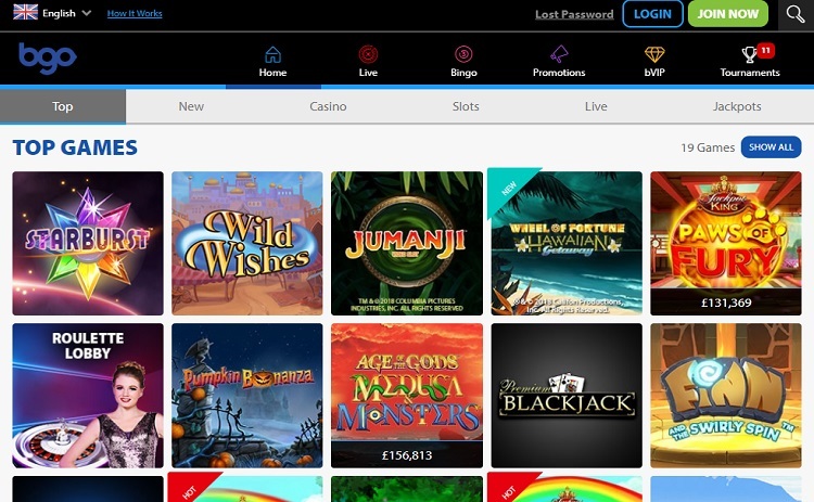 BGO casino games